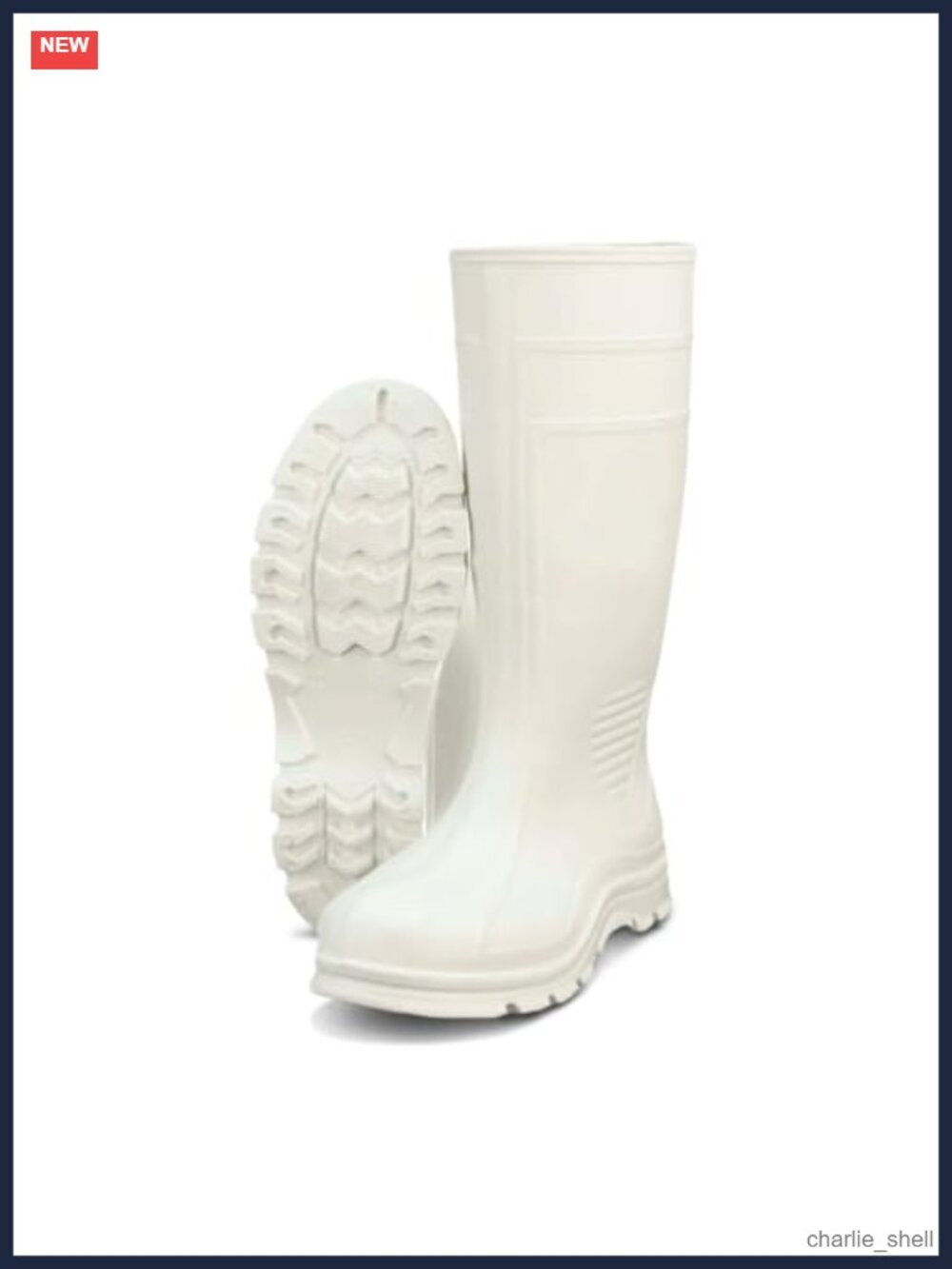 Waterproof PVC Work Boots Men Women Slip-Resistant Pull On